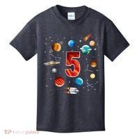 Outer Space 5 Years Old 5th Birthday Boys Planets Astronaut Kids T-Shirt thumb 0
