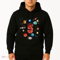 Outer Space 5th Birthday Boy Astronaut Hoodie thumb 2
