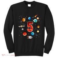 Outer Space 5th Birthday Boy Astronaut Sweatshirt thumb 0