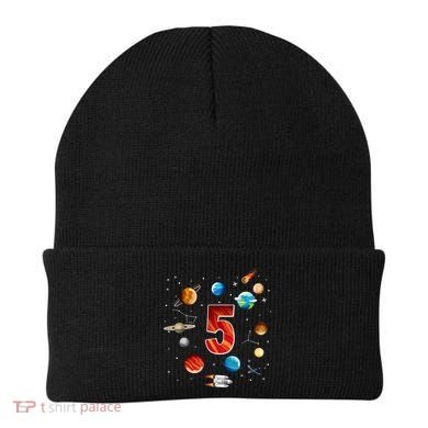Outer Space 5th Birthday Boy Astronaut Beanie