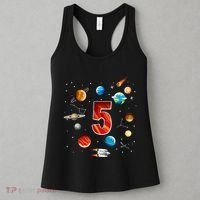 Outer Space 5th Birthday Boy Astronaut Women's Tank Top thumb 3