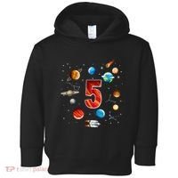 Outer Space 5th Birthday Boy Astronaut Toddler Hoodie thumb 0