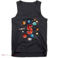 Outer Space 5th Birthday Boy Astronaut Tank Top thumb 0