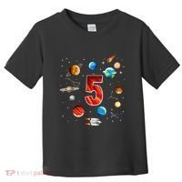 Outer Space 5th Birthday Boy Astronaut Toddler T-Shirt thumb 0