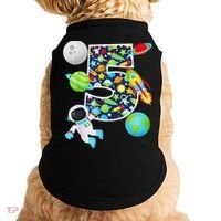 Outer Space 5 Year Old 5th Birthday Party Solar System Doggie Tank thumb 0