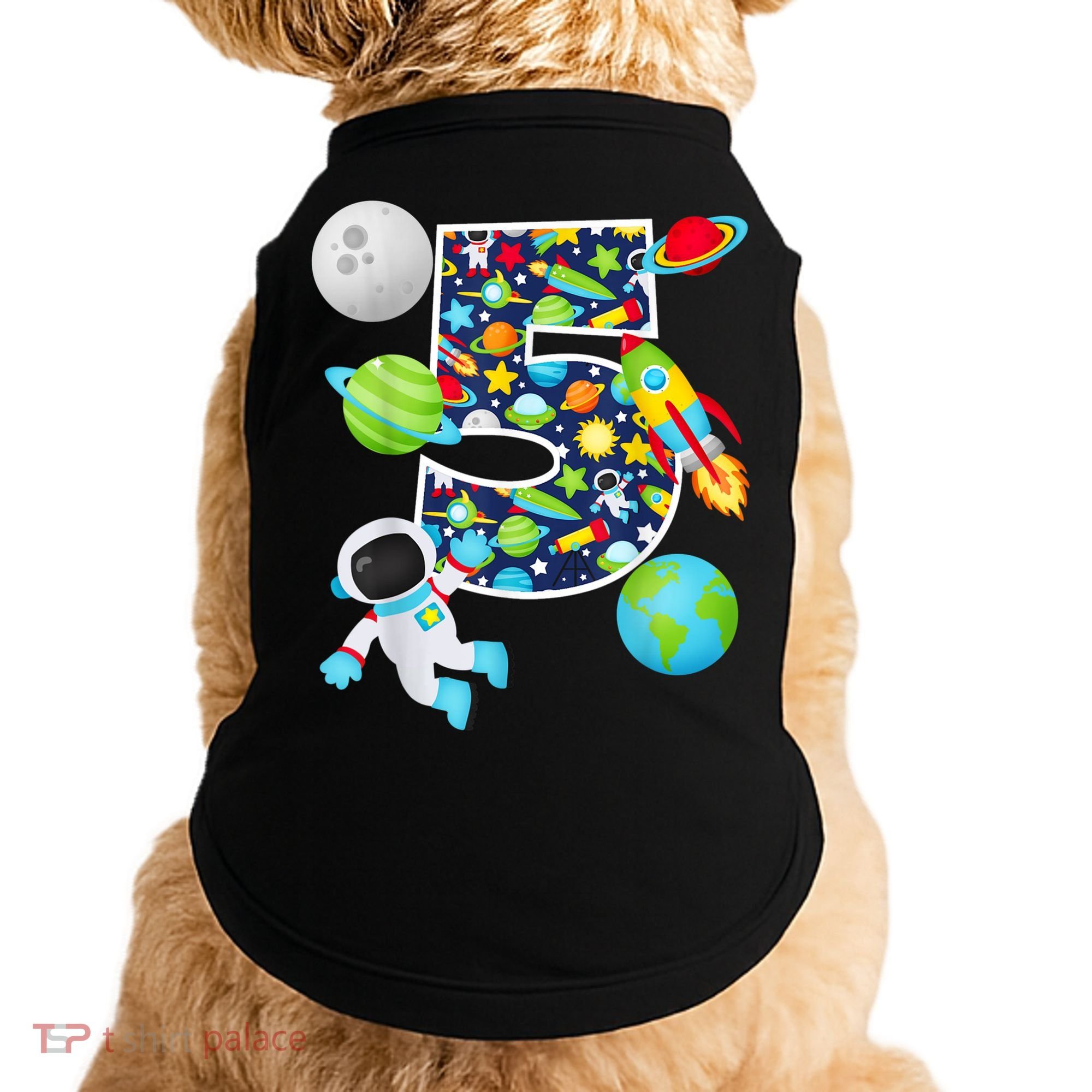 Outer Space 5 Year Old 5th Birthday Party Solar System Doggie Tank