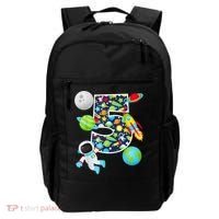 Outer Space 5 Year Old 5th Birthday Party Solar System Backpack thumb 0