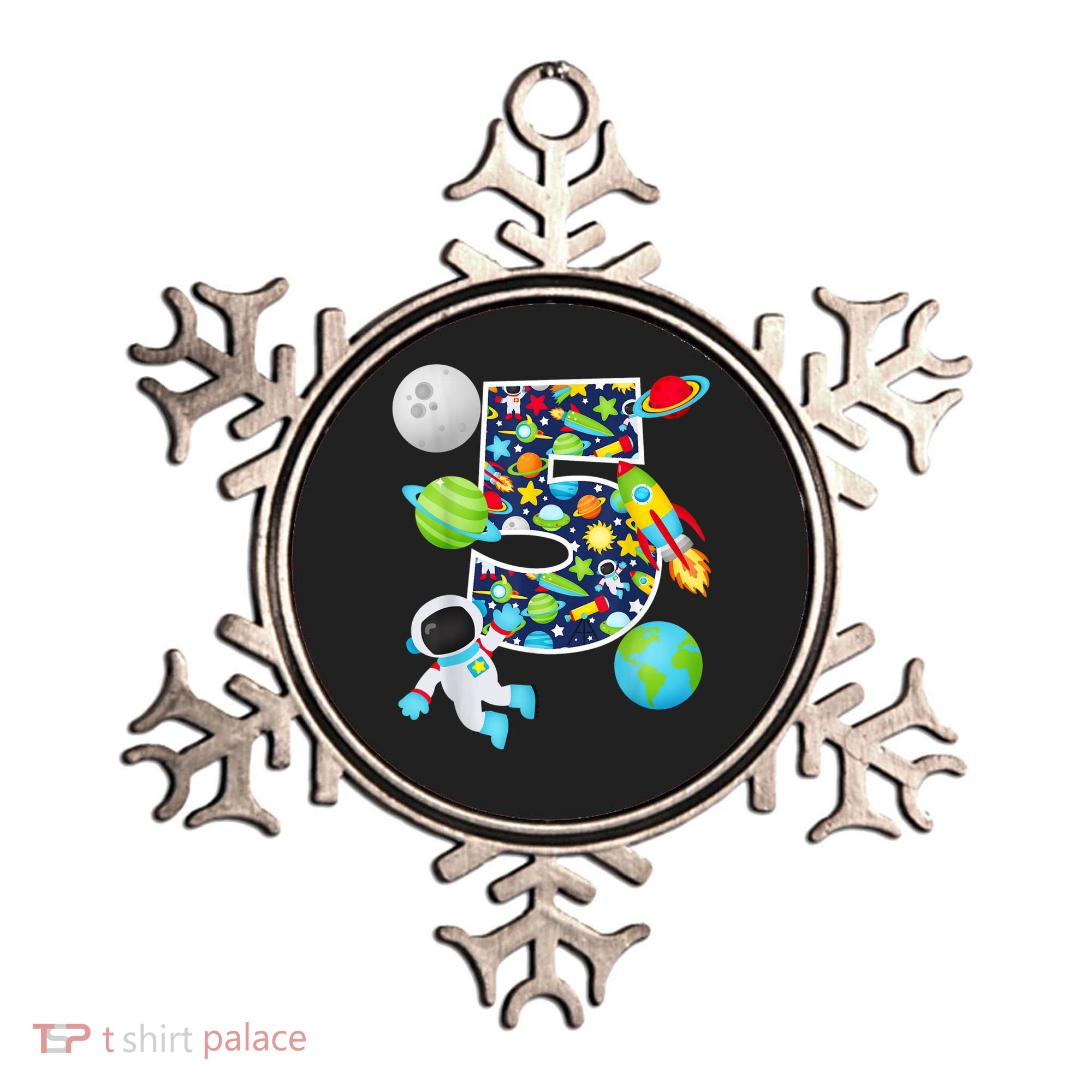 Outer Space 5 Year Old 5th Birthday Party Solar System Ornament