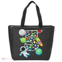 Outer Space 5 Year Old 5th Birthday Party Solar System Tote Bag thumb 0