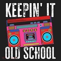 Old School 80s 90s Retro Boombox Music Keepin It Old School Women's Sweatshirt thumb 2