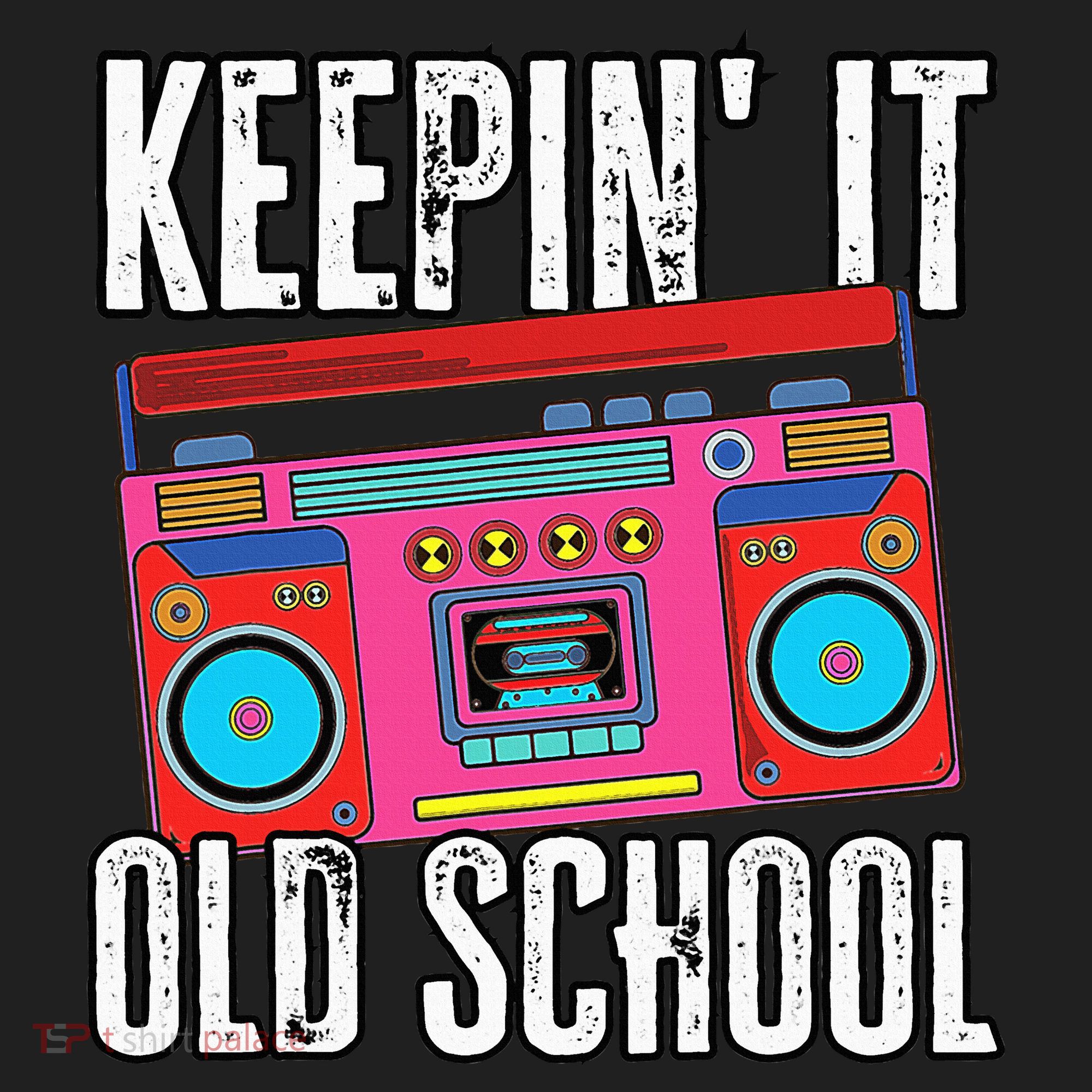 Old School 80s 90s Retro Boombox Music Keepin It Old School Women's Sweatshirt