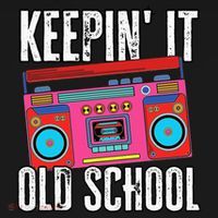 Old School 80s 90s Retro Boombox Music Keepin It Old School Women's Hoodie thumb 2