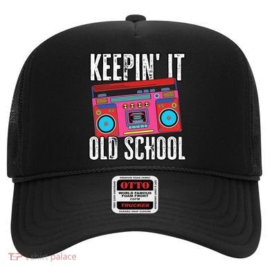 Old School 80s 90s Retro Boombox Music Keepin It Old School Hat