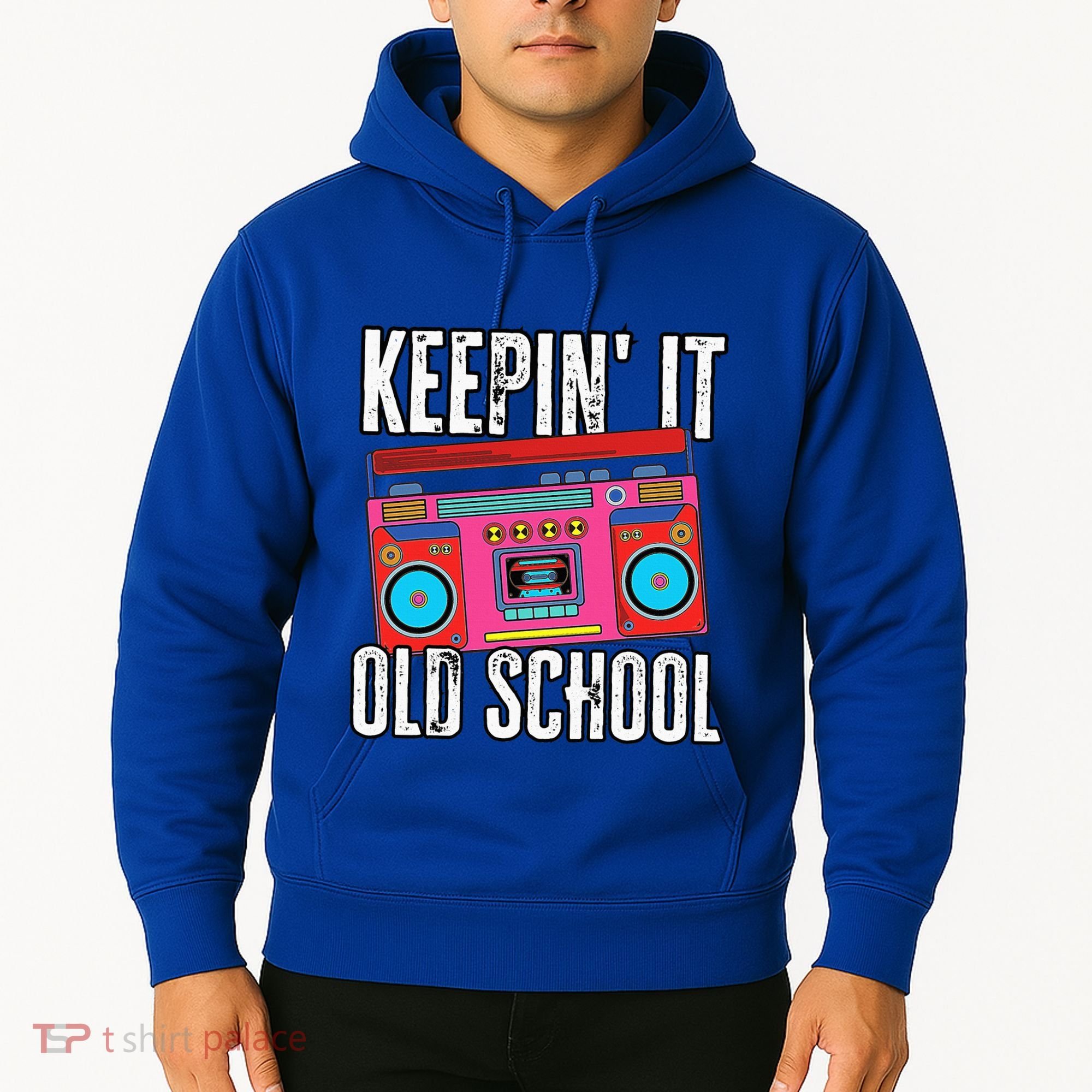 Old School 80s 90s Retro Boombox Music Keepin It Old School Hoodie