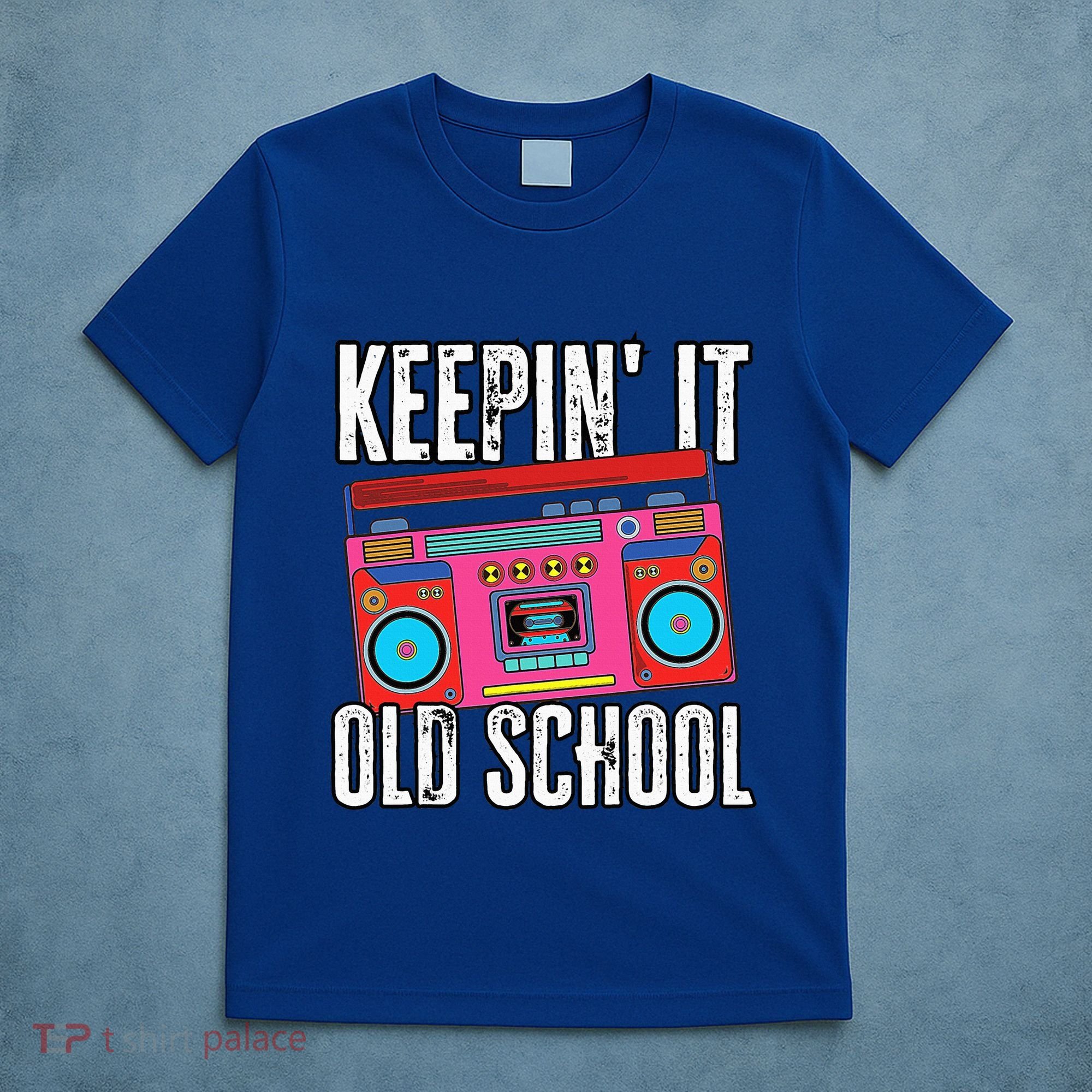 Old School 80s 90s Retro Boombox Music Keepin It Old School T-Shirt
