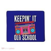 Old School 80s 90s Retro Boombox Music Keepin It Old School Mousepad thumb 0