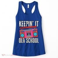 Old School 80s 90s Retro Boombox Music Keepin It Old School Women's Tank Top thumb 0