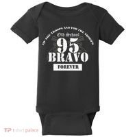 Old School 95 Bravo Military Police Baby Bodysuit thumb 0