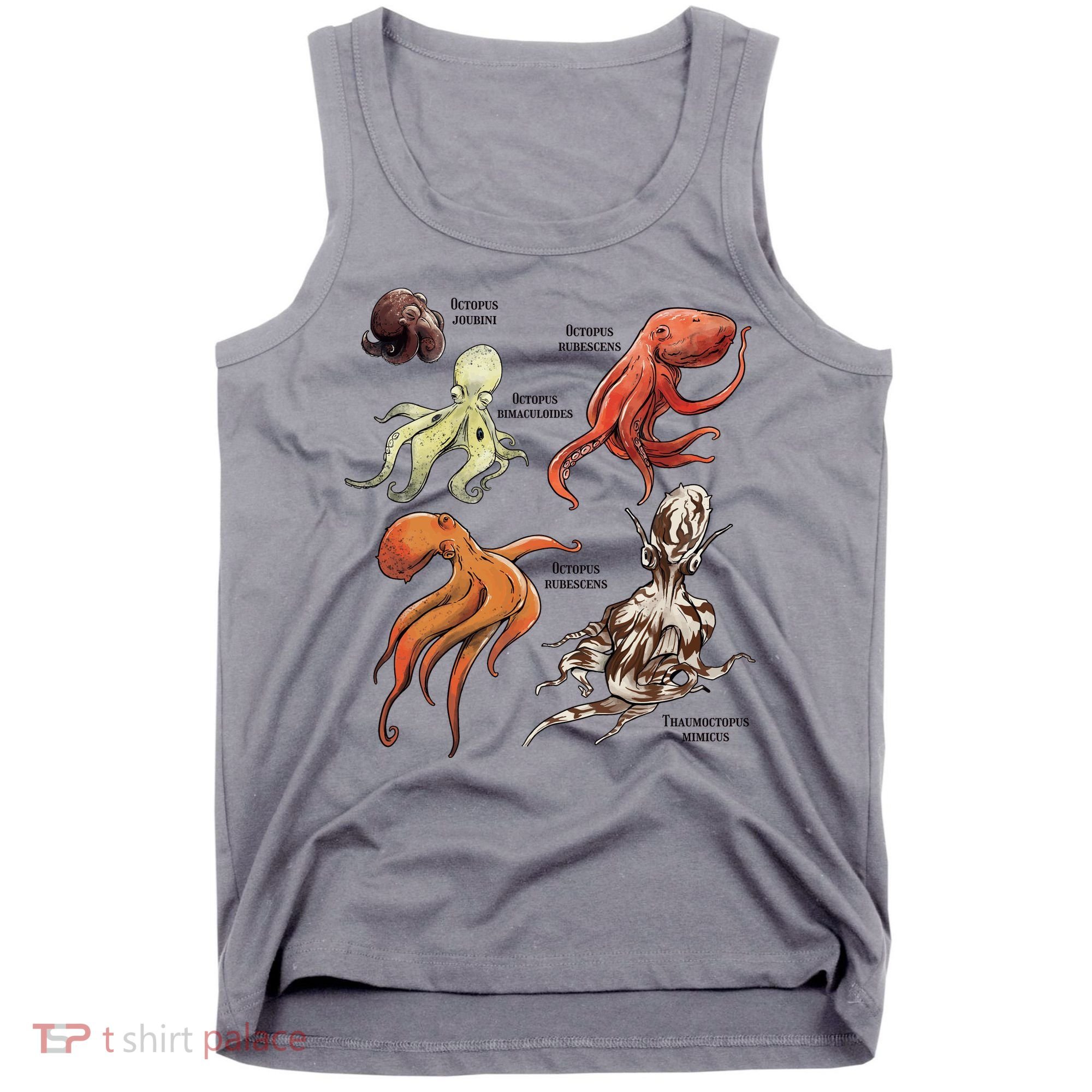 Octopus Sea Animals Species Tank Top