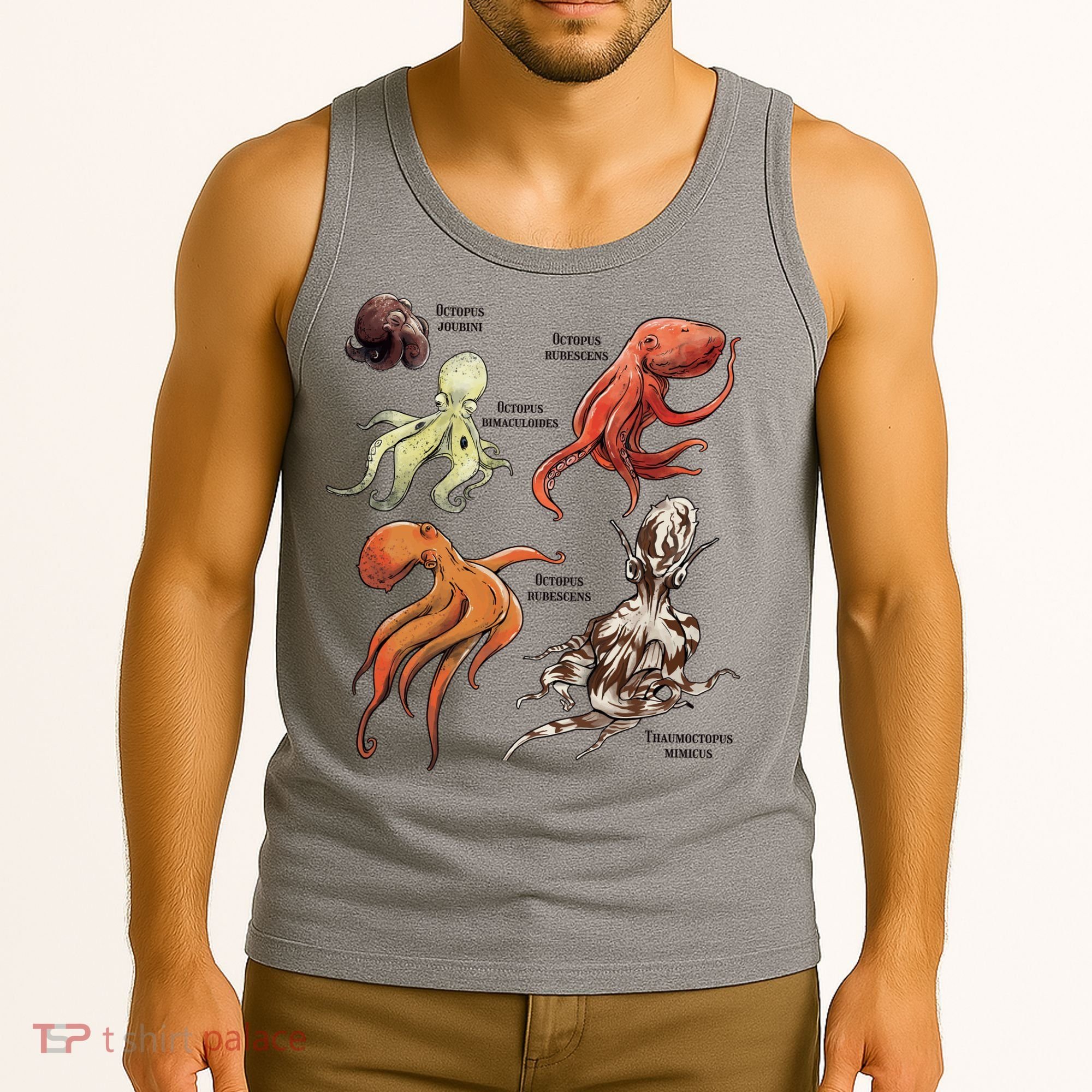 Octopus Sea Animals Species Tank Top