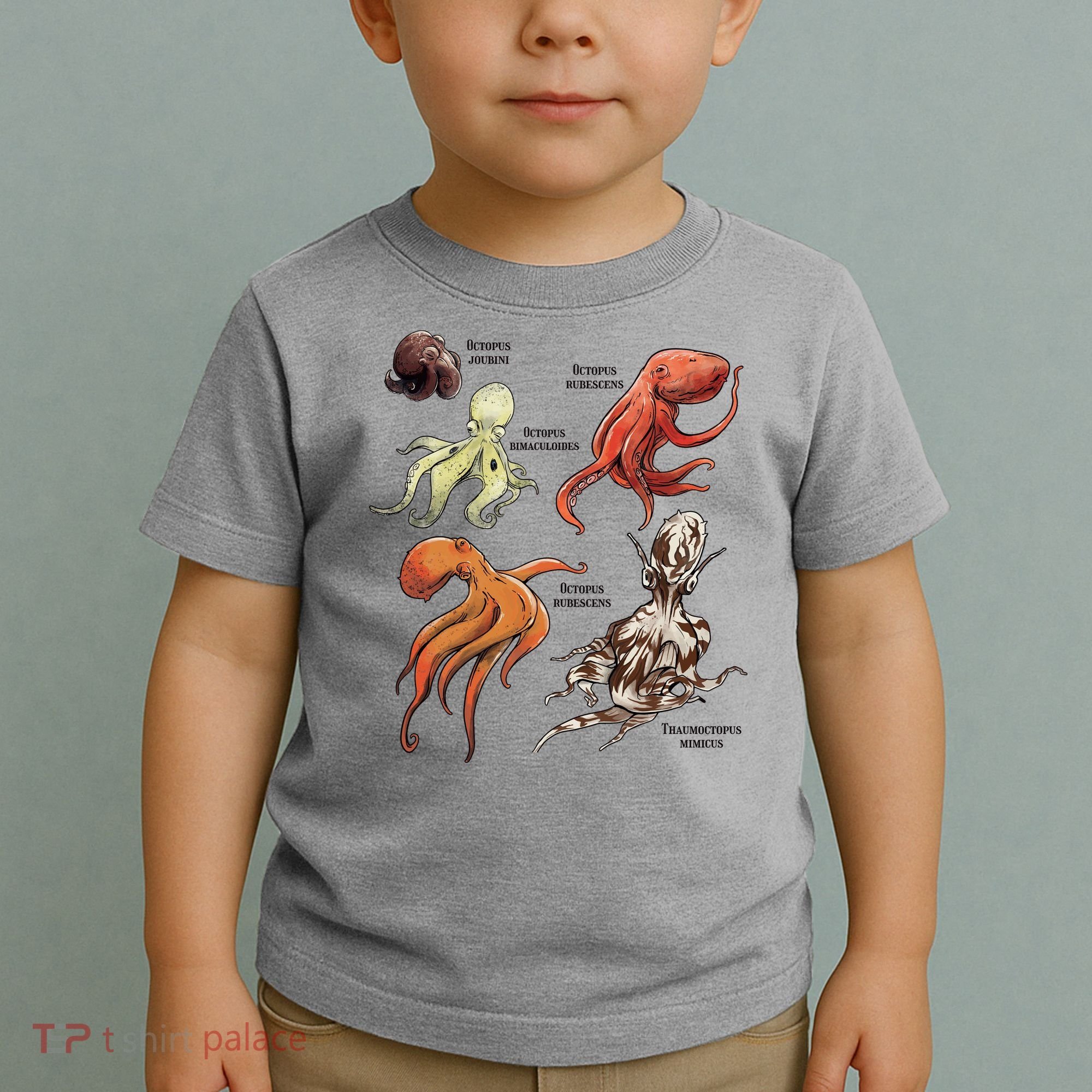 Octopus Sea Animals Species Toddler T-Shirt