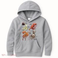 Octopus Sea Animals Species Kids Hoodie thumb 0