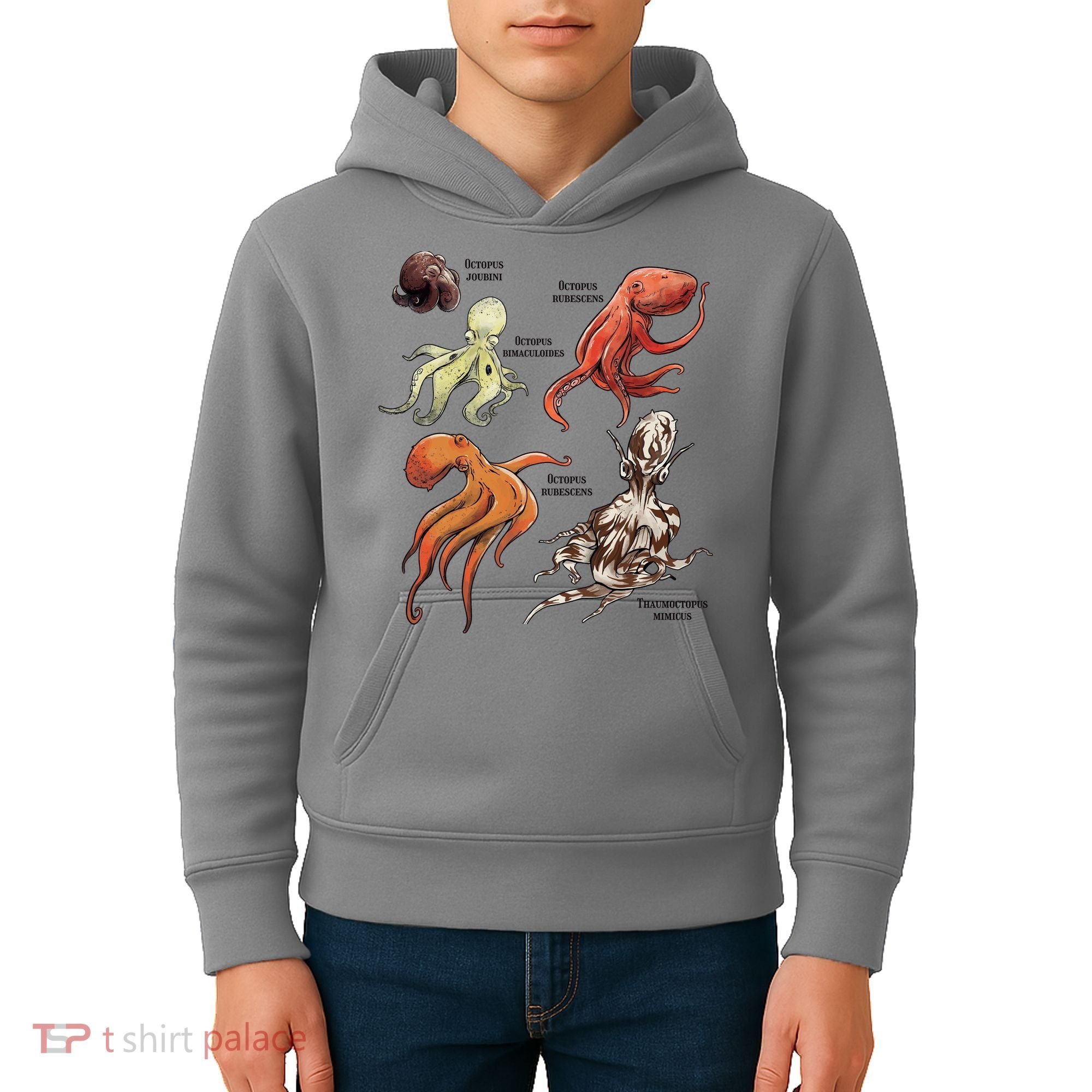 Octopus Sea Animals Species Kids Hoodie