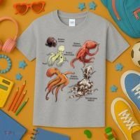 Octopus Sea Animals Species Kids T-Shirt thumb 3