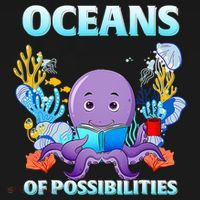 Octopus Sea Animal Summer Reading Oceans Of Possibilities Gift Doggie Tank thumb 4
