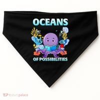 Octopus Sea Animal Summer Reading Oceans Of Possibilities Gift USA-Made Doggie Bandana thumb 0