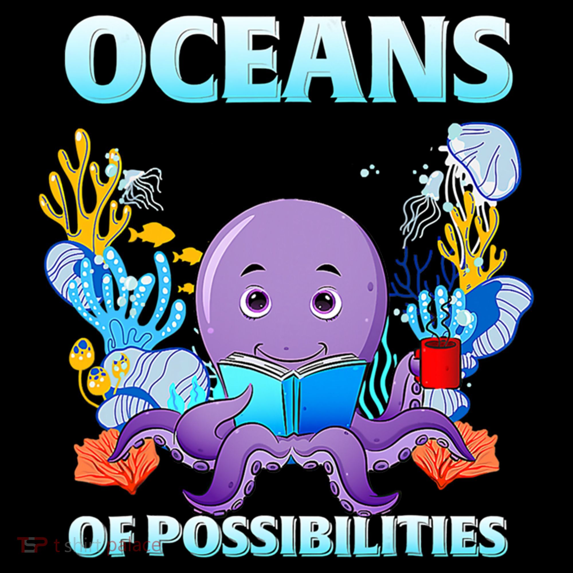 Octopus Sea Animal Summer Reading Oceans Of Possibilities Gift Coffee Mug