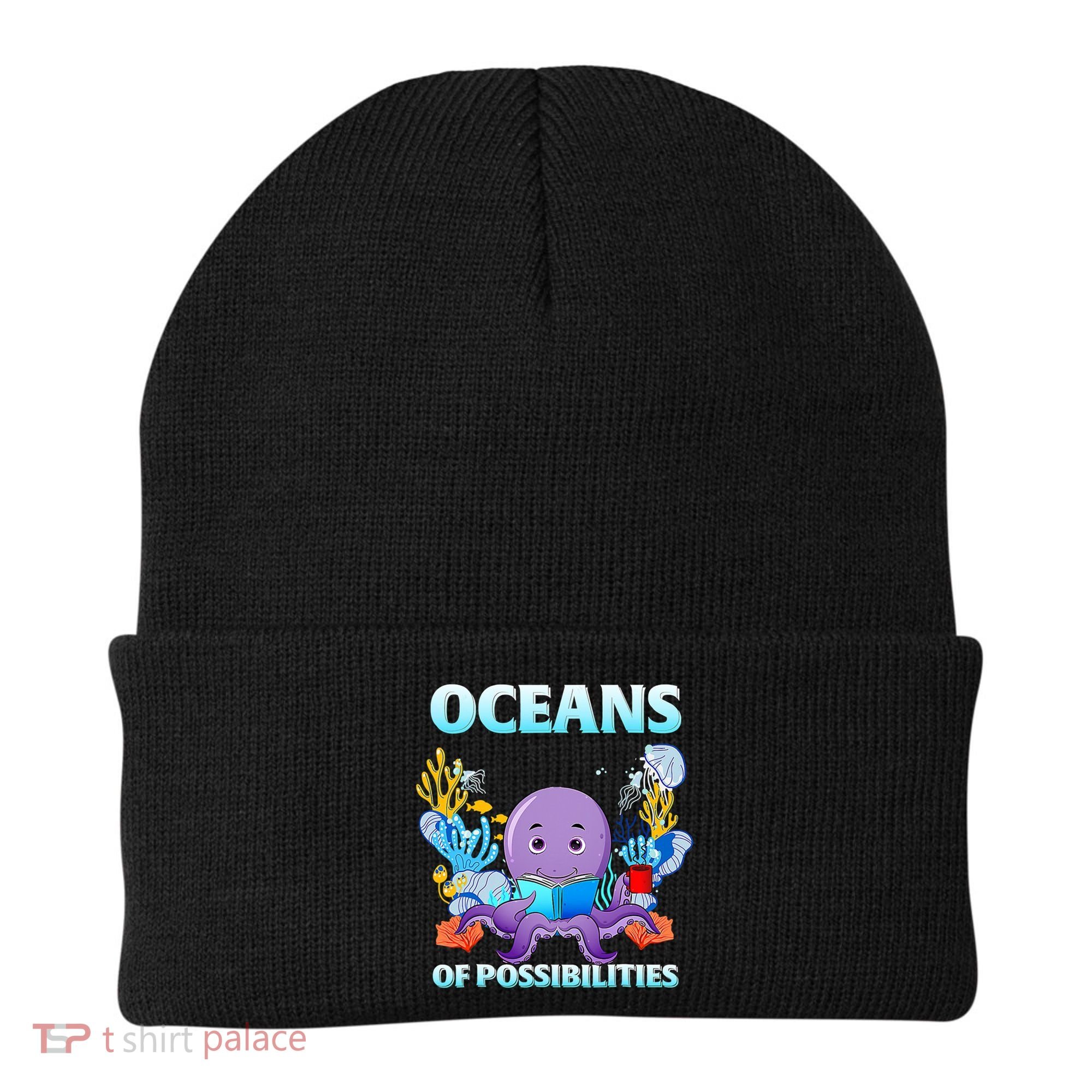 Octopus Sea Animal Summer Reading Oceans Of Possibilities Gift Beanie