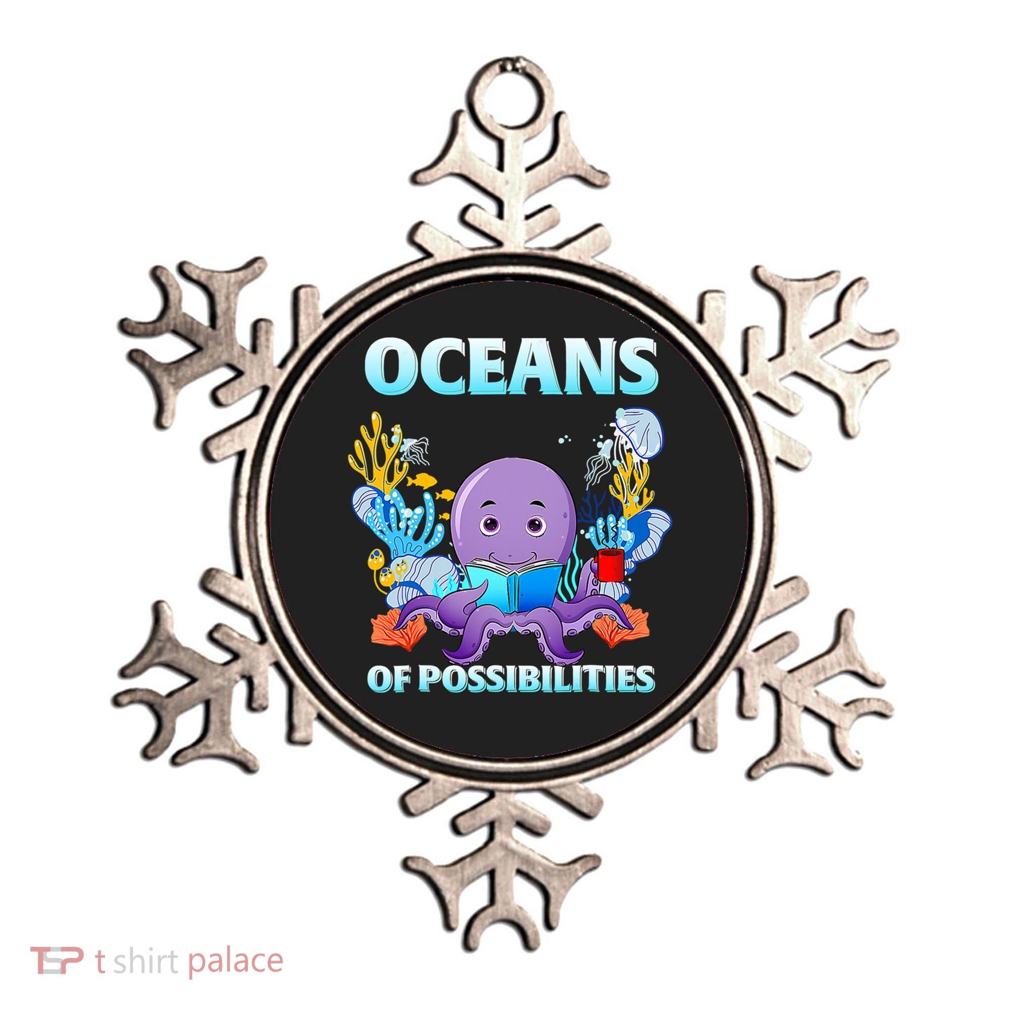Octopus Sea Animal Summer Reading Oceans Of Possibilities Gift Ornament