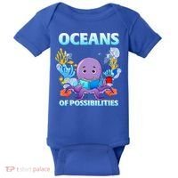 Octopus Sea Animal Summer Reading Oceans Of Possibilities Gift Baby Bodysuit thumb 0