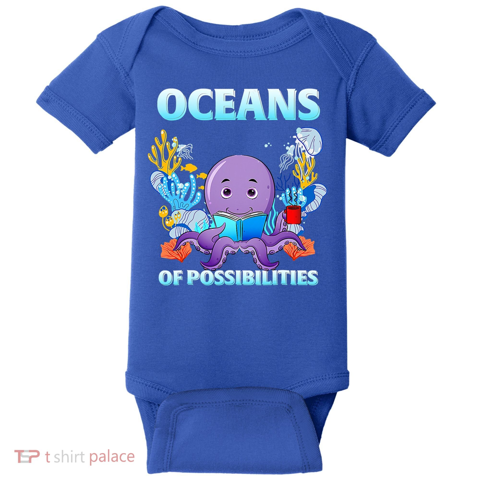 Octopus Sea Animal Summer Reading Oceans Of Possibilities Gift Baby Bodysuit