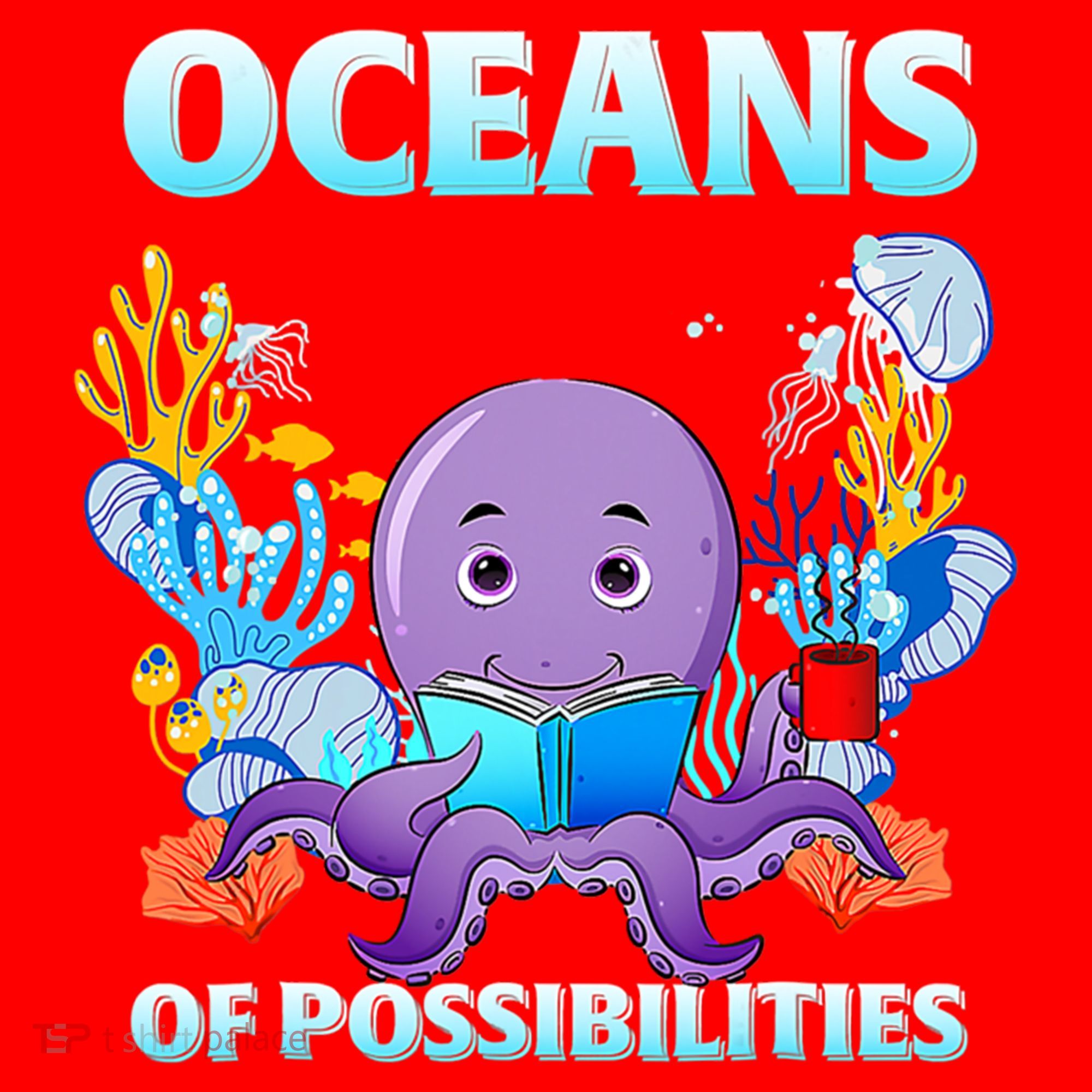 Octopus Sea Animal Summer Reading Oceans Of Possibilities Gift Santa Hat