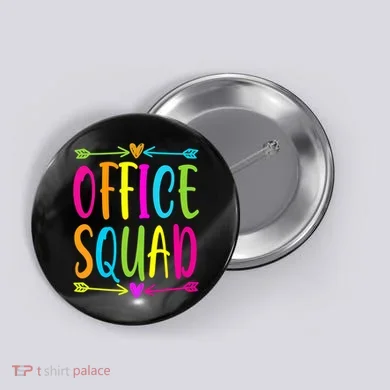 Office Squad Administrative Assistant Admin School Secretary Button