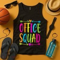 Office Squad Administrative Assistant Admin School Secretary Tank Top thumb 4