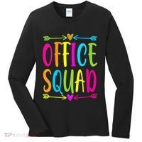 Office Squad Administrative Assistant Admin School Secretary Women's Long Sleeve Shirt thumb 0