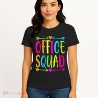 Office Squad Administrative Assistant Admin School Secretary Women's T-Shirt thumb 4