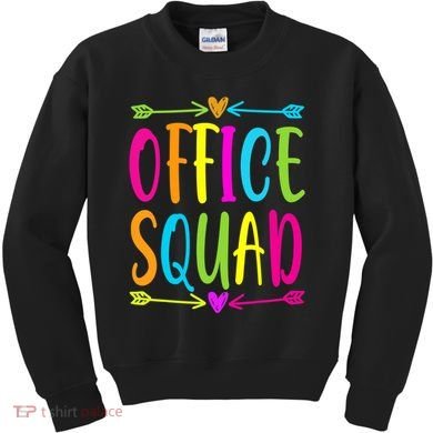 Office Squad Administrative Assistant Admin School Secretary Kids Sweatshirt