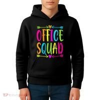 Office Squad Administrative Assistant Admin School Secretary Kids Hoodie thumb 4