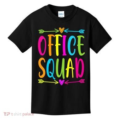 Office Squad Administrative Assistant Admin School Secretary Kids T-Shirt