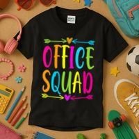 Office Squad Administrative Assistant Admin School Secretary Kids T-Shirt thumb 3