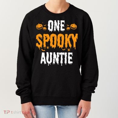 One Spooky Auntie Aunt Matching Family Halloween Women's Sweatshirt