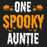 One Spooky Auntie Aunt Matching Family Halloween Women's Sweatshirt thumb 2