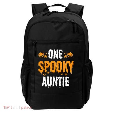 One Spooky Auntie Aunt Matching Family Halloween Backpack