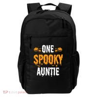 One Spooky Auntie Aunt Matching Family Halloween Backpack thumb 0