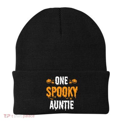 One Spooky Auntie Aunt Matching Family Halloween Beanie