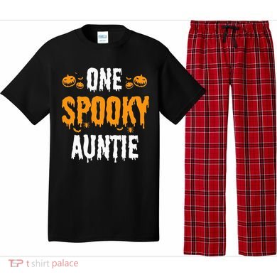 One Spooky Auntie Aunt Matching Family Halloween Pajama Set
